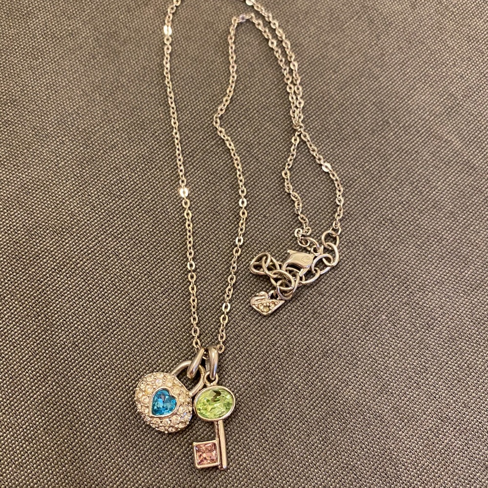 Swarovski Key and Lock Necklace